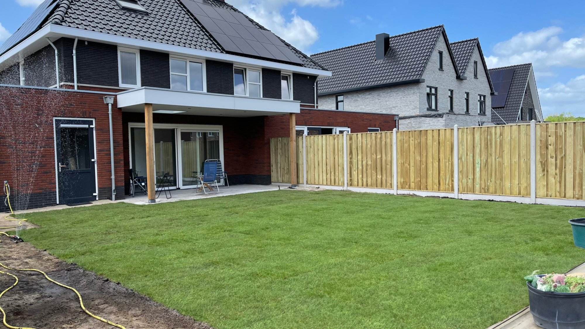 Graszoden laten leggen Graszoden laten leggen