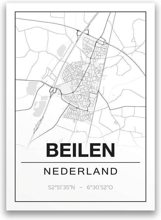 Beilen plattegrond Plattegrond van Assen