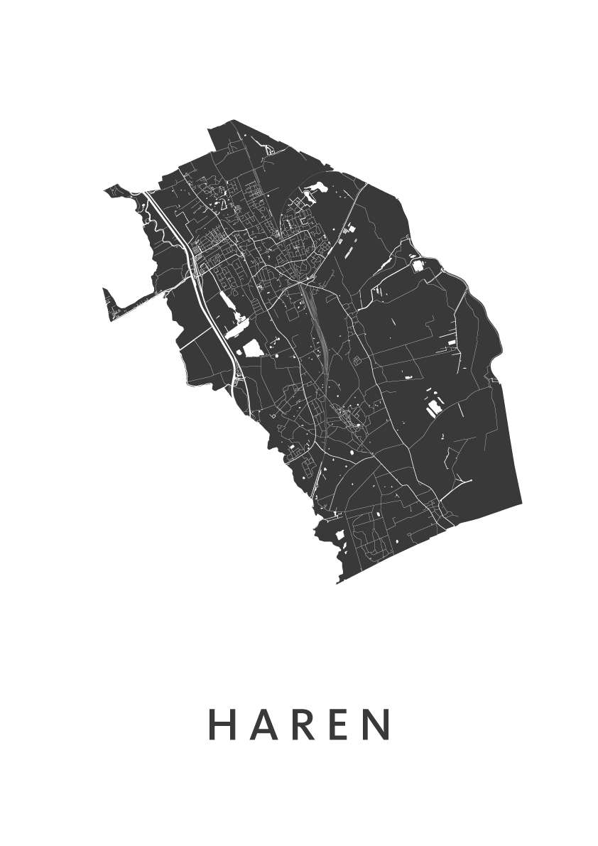 Haren kaart Haren kaart